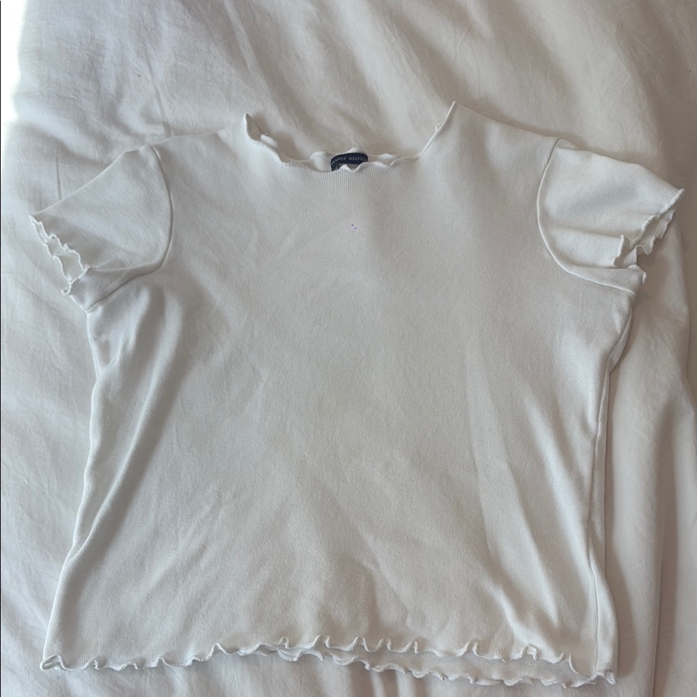 Brandy Melville White Short Sleeve Tee